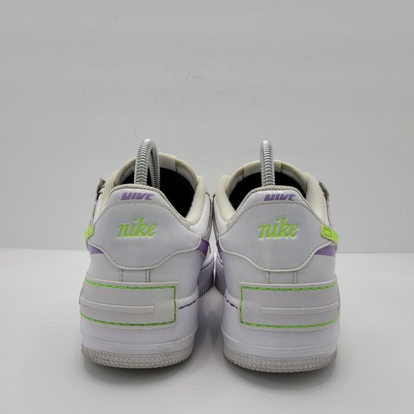 Nike Air Force 1 Low Shadow White Electric Green Womens Shoe DD9684-100 Size 8.5 - Picture 4 of 8